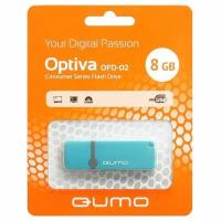 Флеш-карта QUMO 8GB USB 2.0 Optiva 02 Blue, цвет корпуса синий