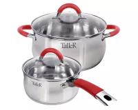 Набор посуды TalleR TR-17151 ""Лортон"", 4 предмета, подходит для всех типов плит, в т.ч. Индукционная