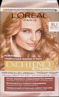 Краска для волос L'OREAL Paris Excellence Creme 8U универсальный светло-русый