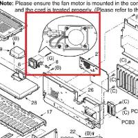 Panasonic PSJQ1007Z вентилятор охлаждения для АТС KX-TD520, KX-TDA600, 620, KX-TDE600, 620