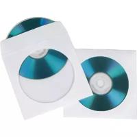 Конверт HAMA на 1CD/DVD H-51174 белый (упак.:100шт)