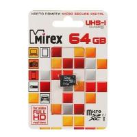 Карта памяти Mirex microSD, 64 Гб, SDXC, UHS-I, класс 10 Mirex 4245644