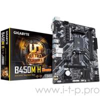 Материнская плата Gigabyte B450m H, Socket Am4, AMD B450, 2xDDR4-2933, D-sub+hdmi, 1xPCI-Ex16, 2xPCI