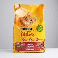 Сухой корм FRISKIES для кошек, мясо/курица/овощи, 10 кг Friskies 1761107