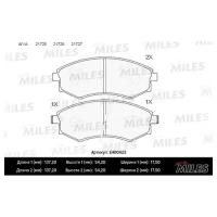 Колодки тормозные HYUNDAI ELANTRA/MATRIX/SONATA/SSANGYONG REXTON/KORANDO перед. MILES E400423