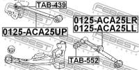 Тяга задн.поперечн.прав. Toyota RAV4 ACA2 00-05, 0125ACA25LR FEBEST 0125-ACA25LR