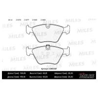 Колодки тормозные (Новая смесь) BMW E39 520i/523i/535i передние (без датчика) E400387 MILES E400387