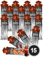 Гель питьевой SCIENCE IN SPORT (SiS) GO Energy 75mg caffeine 15 x 60 мл + кофеин, Кола