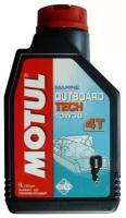 Полусинтетическое моторное масло Motul Outboard Tech 4T 10W30, 1 л