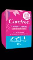 Carefree Прокладки ежедневные Carefree Cotton feel 20 шт, 80г, 2шт (4 упаковок)