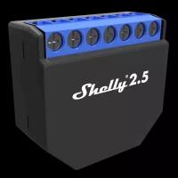 Двухканальное Wi-Fi реле Shelly 2.5 с функцией измерения мощности