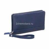 Мужской кожаный клатч Lakestone Crispin Dark Blue 932024/DB