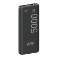 HIPER Внешний аккумулятор Hiper PSL5000, 5000 мАч, 2.1 A, 1 USB, черный