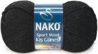 Пряжа Nako Sport Wool Kis Gunesi - 217 G черный