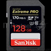 Карта Памяти 128Gb SanDisk Extreme Pro Sdxc Uhs-i U3 V30 SDSDXXY-128G-GN4IN