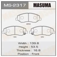 Колодки дисковые Masuma AN-402K (1/12), MS2317 MASUMA MS-2317