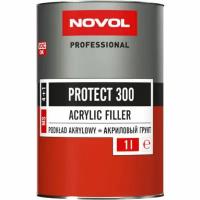 Грунт Novol PROTECT 300 MS 2К акрил. банка 1л, с отвердителем 0.2л, серый X6118905