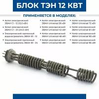 Зап.часть ТЭНБ-12/380 П 2" (д=8) спираль ЭВАН