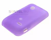 Силиконовый чехол для Sony Xperia Tipo Dual фиолетовый в тех.уп