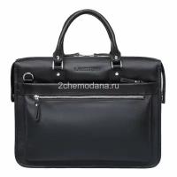 Мужская кожаная деловая сумка LAKESTONE Halston Black 923124/BL