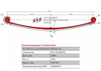 Лист №1 Рессора передняя для DAF XF105 2 листа