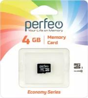 Карта памяти Карта памяти Perfeo microSD 4GB High-Capacity (Class 10) w/o Adapter economy series