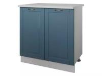Кухонный модуль РДМ Стол 2 двери 80 см Палермо Синий