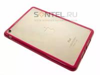 ct Накладка PC с каймой для iPad mini, прозрачная с розовым