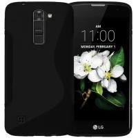 Нескользящий чехол для LG K7 (черный)