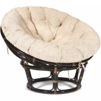 Кресло Tetchair PAPASAN 23/01 W с подушкой (Античный коричневый)