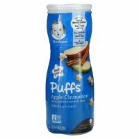 Gerber, Puffs, снек из воздушных злаков, от 8 месяцев, яблоко и корица, 42 г (1,48 унции)