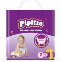 Подгузники-трусики PIPITTO 2 (3-6 кг) 28 шт