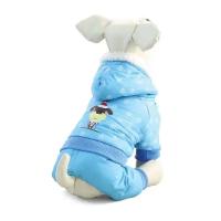 Комбинезон Triol "собачка" тёплый с капюшоном мех,подкладка флис голубой/белый XS TR90XS