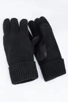 Перчатки / Street Soul / Тёплые зимние шерстяные перчатки / чёрный / (One size)