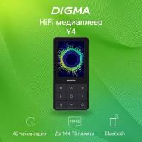 Плеер Digma Y4 16GB, FM, micoSD, черный