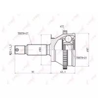 ШРУС наружный передний, CO3606A LYNXauto CO-3606A