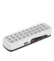 Светильник IEK Светильник светодиодный накладной IEK ДБА 3926 LED 230х45х65 мм 3 Вт 220 В 6500 К холодный свет IP20 прямоугольный аккумуляторный 30 LED