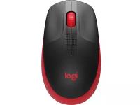 Мышь беспроводная Logitech M190, 1000dpi, Wireless/USB, Черный/Красный, 910-005908