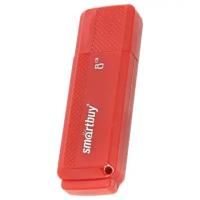 Флеш-диск 8 GB, комплект 20 шт., SMARTBUY Dock, USB 2.0, красный, SB8GBDK-R