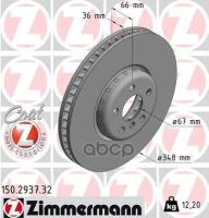 Диск Торм Bmw G30/G31/G11/G12 15- Пер Вент R Formula F Zimmermann арт. 150.2937.32