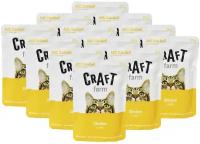 CRAFT FARM ANTI HAIRBALL для взрослых кошек для вывода шерсти с курицей в желе (85 гр х 12 шт)