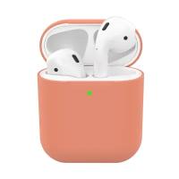 Силиконовый чехол Deppa Ultra Slim для AirPods 1/2, персиковый