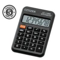 Citizen Калькулятор карманный Citizen "LC-110NR", 8-разрядный, 58 х 88 х 11 мм, питание от батарейки, черный