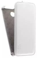 Кожаный чехол для Micromax Q385 Canvas Spark 3 Aksberry Protective Flip Case (Белый)