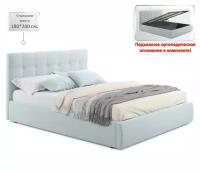 Мягкая кровать Selesta 1800 мята пастель с подъемным механизмом