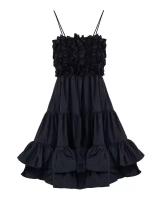 многоярусное платье MSGM 3241MDA142 черный 40