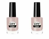 Golden Rose Лак City color nail lacquer 14 какао с молоком, 2 шт