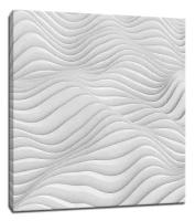 Картина Уютная стена "3D дизайн с волнами" 60х60 см