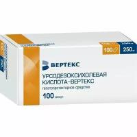 Урсодезоксихолевая кислота-Вертекс капсулы 250мг 100шт