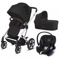 Коляска Cybex Talos S Lux SLV (3в1) Deep Black (с адаптером)